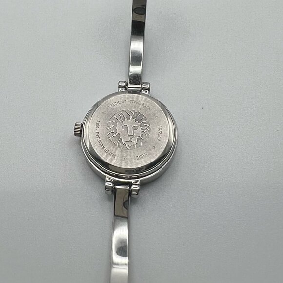 Anne Klein Diamond Series Petite Round Ladies Silver Tones Watch Working - Picture 5 of 8